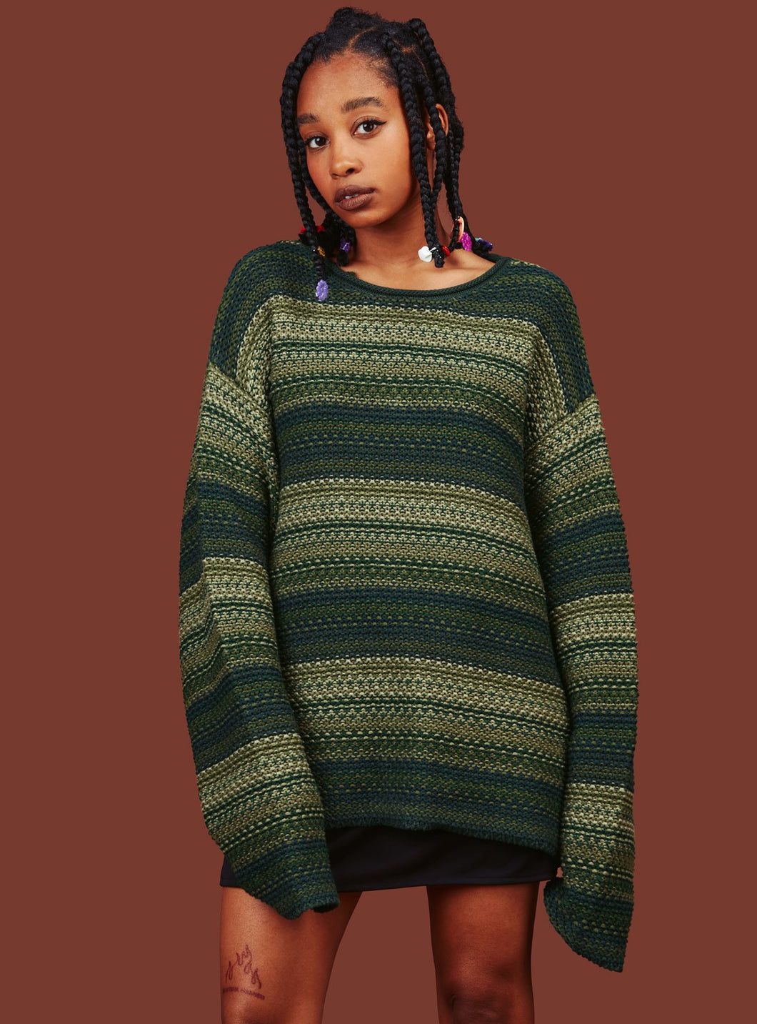 Unif best sale green sweater